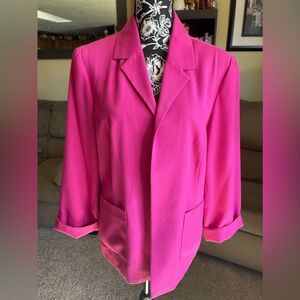 Vintage pink Sag Harbor Blazer, Size 16
